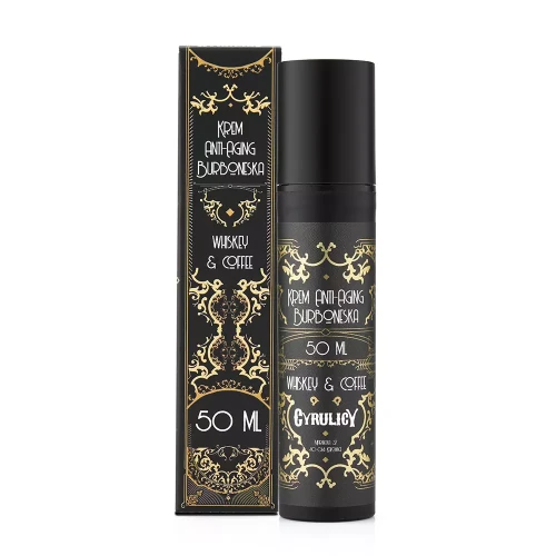 Крем для лица мужской Cyrulicy Burboneska Anti-Aging, антивозрастной, с ароматом виски и кофе, 50 мл