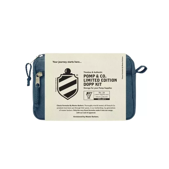 Niebieska kosmetyczka Pomp & Co.