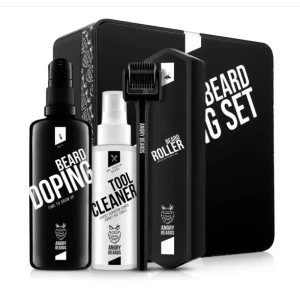 Zestaw na porost brody Roller & Doping - Angry Beards
