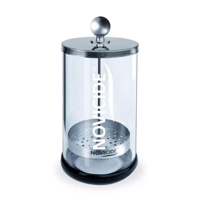 Pojemnik do dezynfekcji narzędzi barberskich Cylinder Midsize Novicide 850ml
