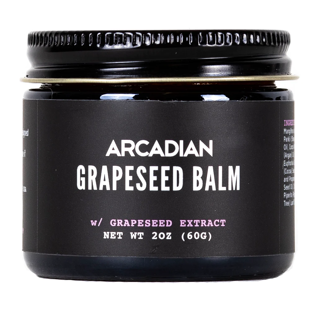 Бальзам для бороды Arcadian Grapeseed Balm, аромат грейпфрута и мяты, 60 мл