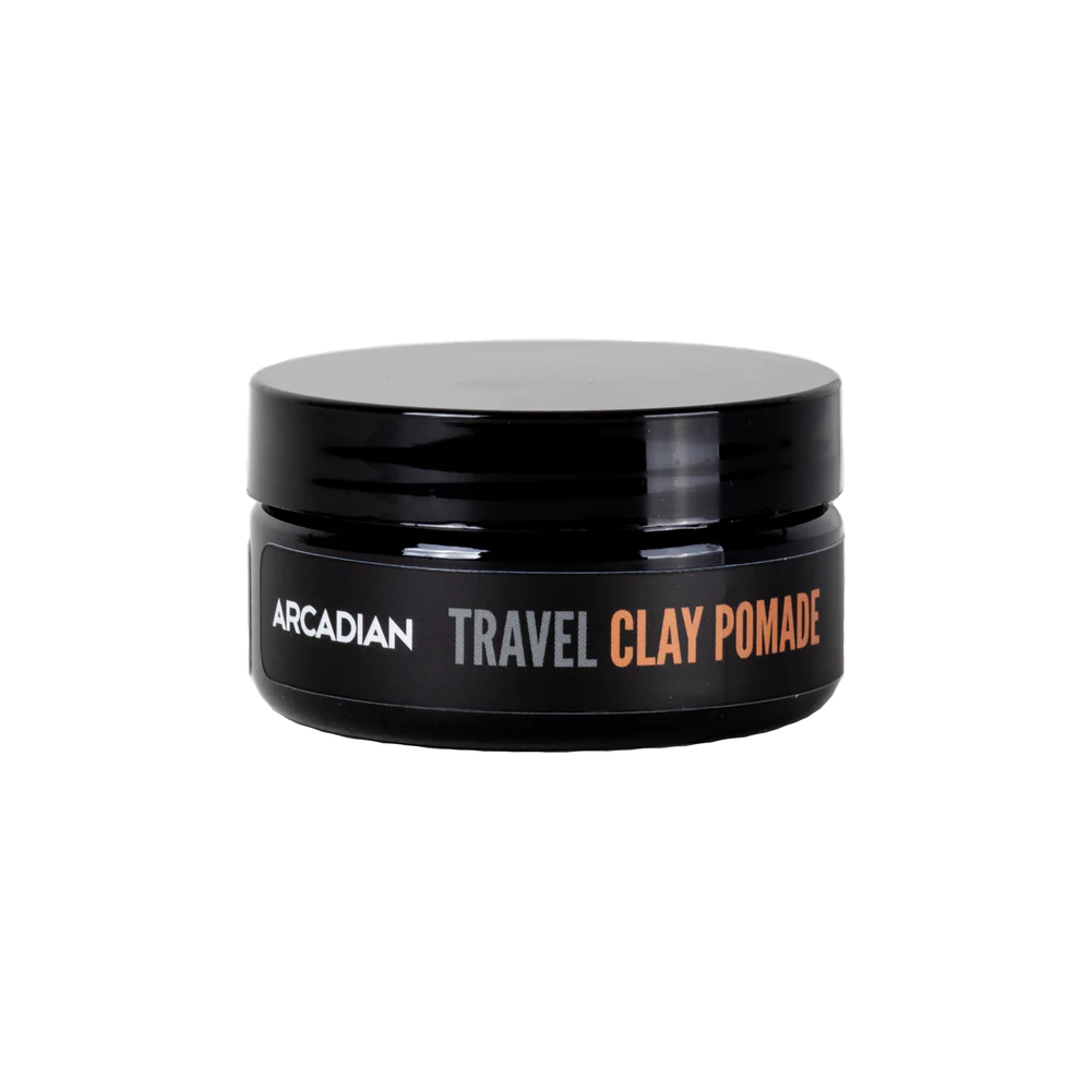 Помада для волос Arcadian Travel Clay Pomade сильной фиксации, матовый эффект, 60 г