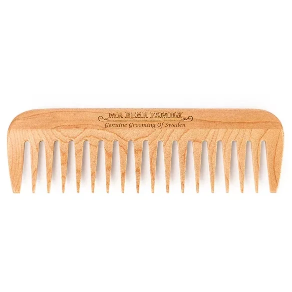 Расчёска для бороды Mr Bear Family Beard Comb, клён, 15 см