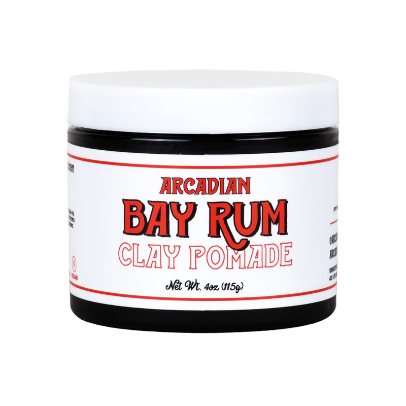 Помада для волос Arcadian Clay Pomade Bay Rum сильной фиксации, матовый эффект, 115 г