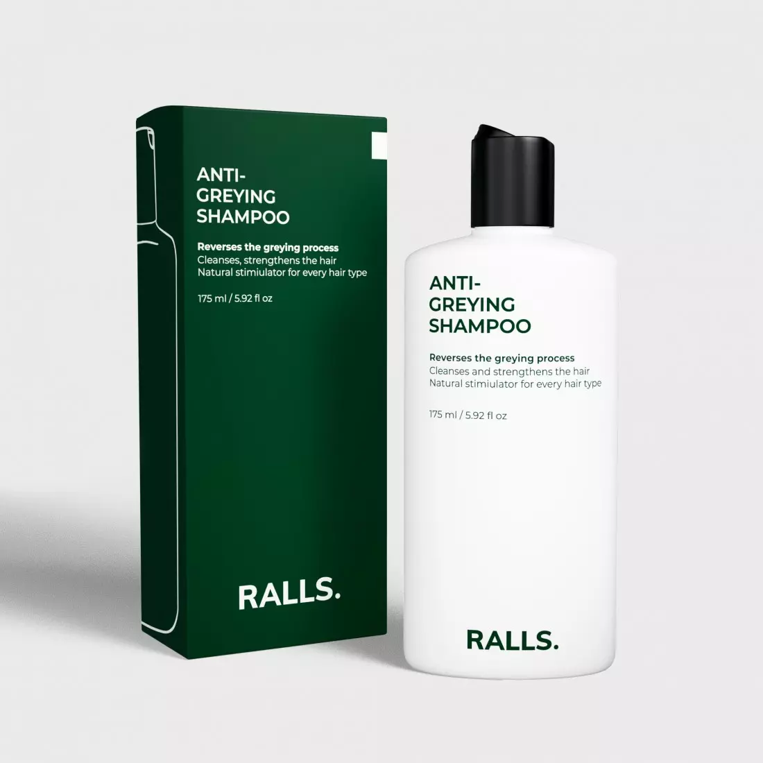 Шампунь Ralls. Anti-Greying против седины, 175 мл