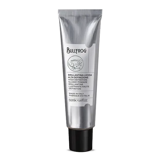 Помада для волос Bullfrog High Definition Glossy Pomade, сильной фиксации, глянцевый финиш