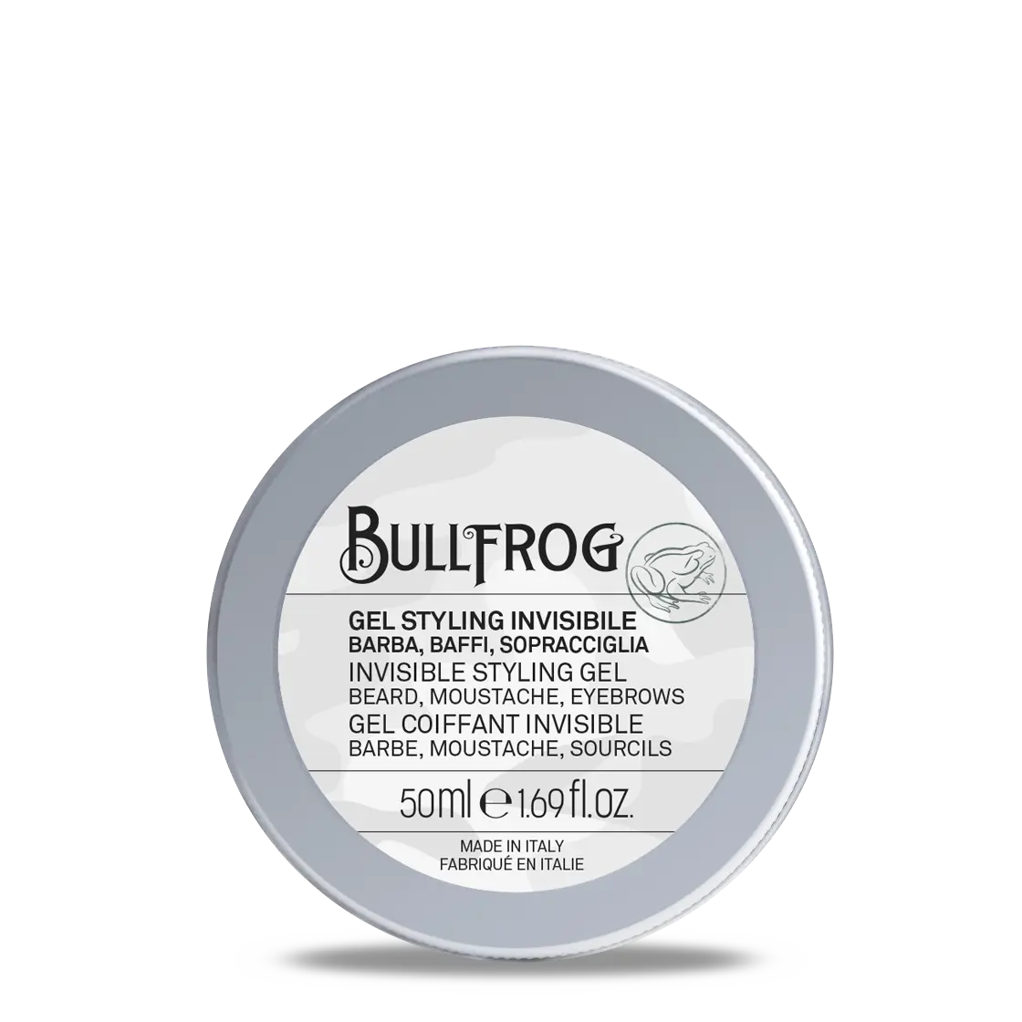Гель для укладки бороды, усов и бровей Bullfrog Gel Styling Invisibile, без запаха, 50 мл