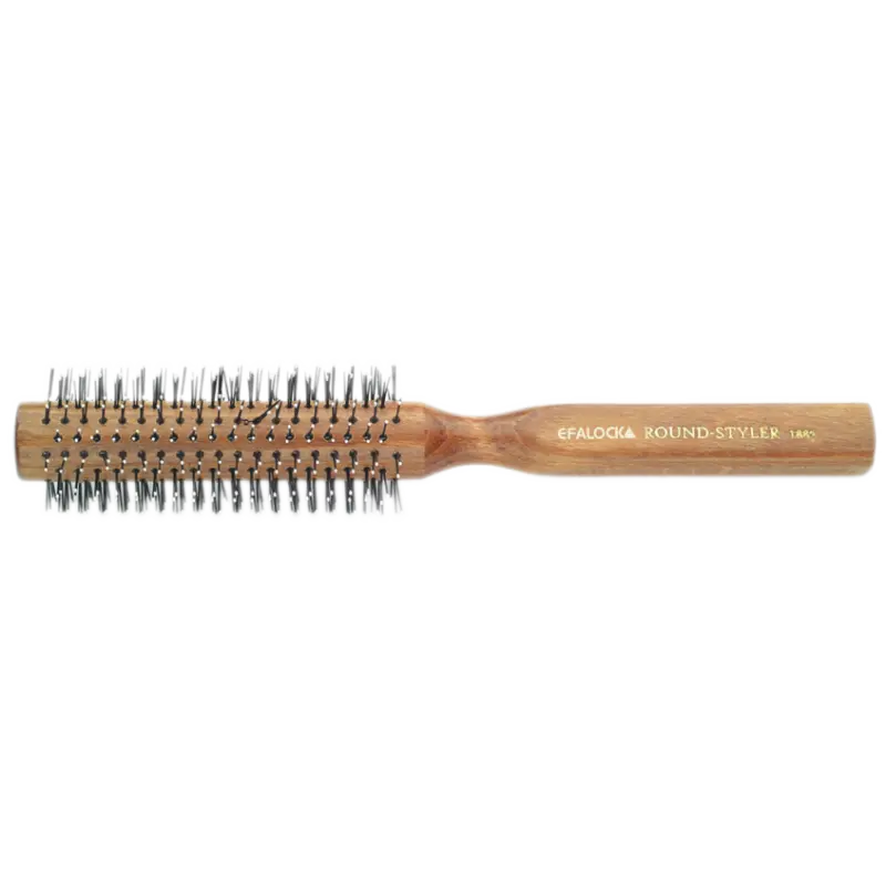 Щётка круглая Efalock Quiff Roller, деревянная, диаметр 20–38 мм, для укладки и сушки