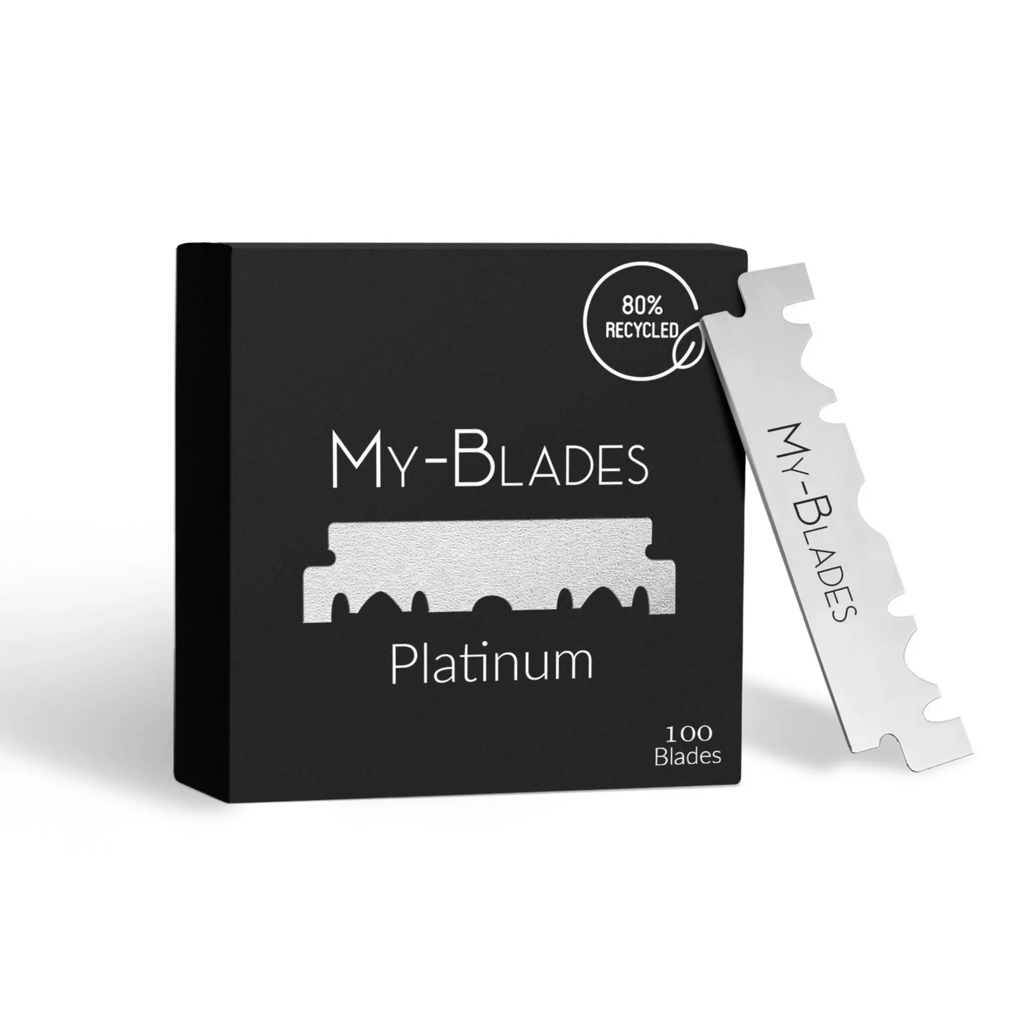 Лезвия My-Blades Platinum половинки, с платиновым покрытием, 100 шт