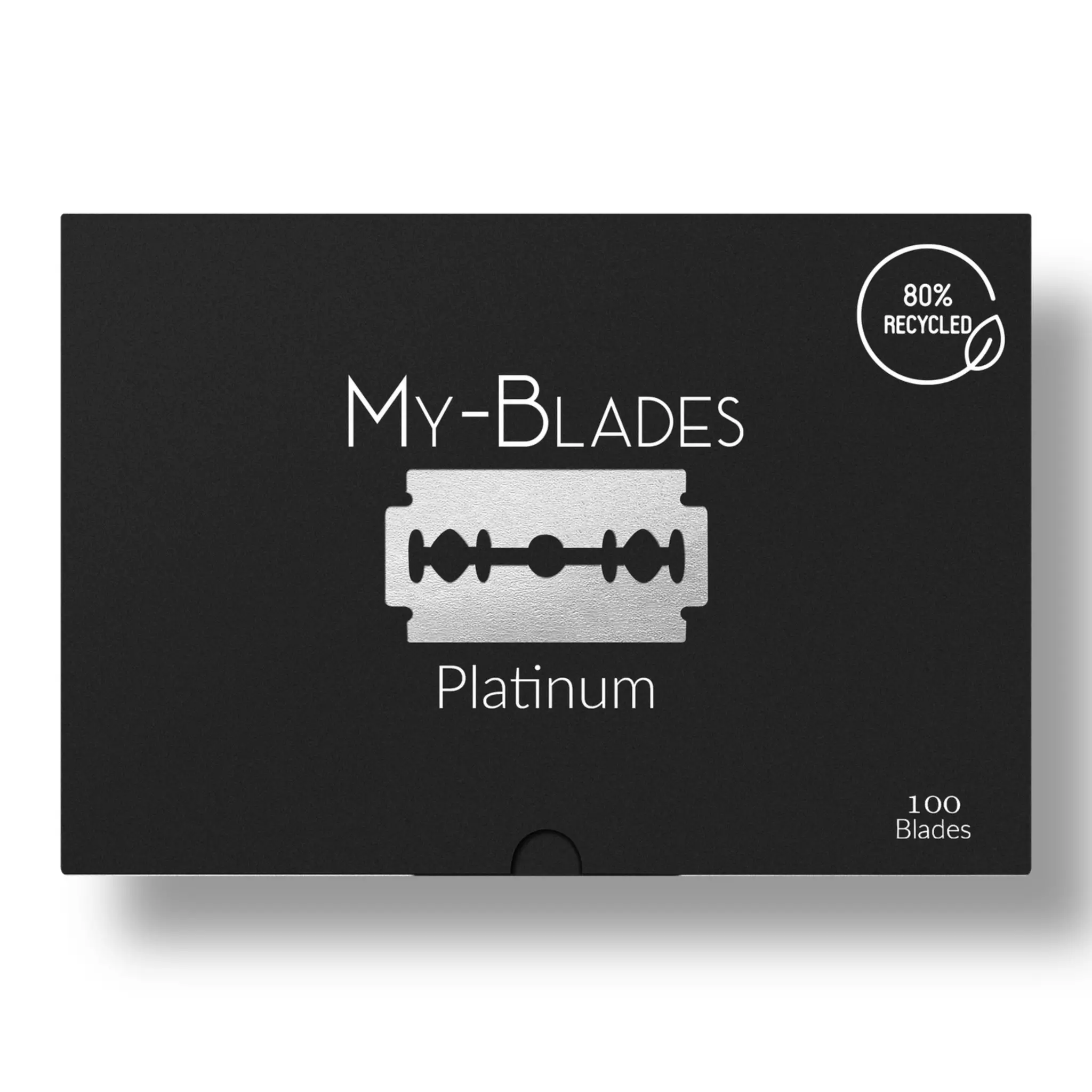 Лезвия My-Blades Platinum, двусторонние, с платиновым покрытием, 100 шт