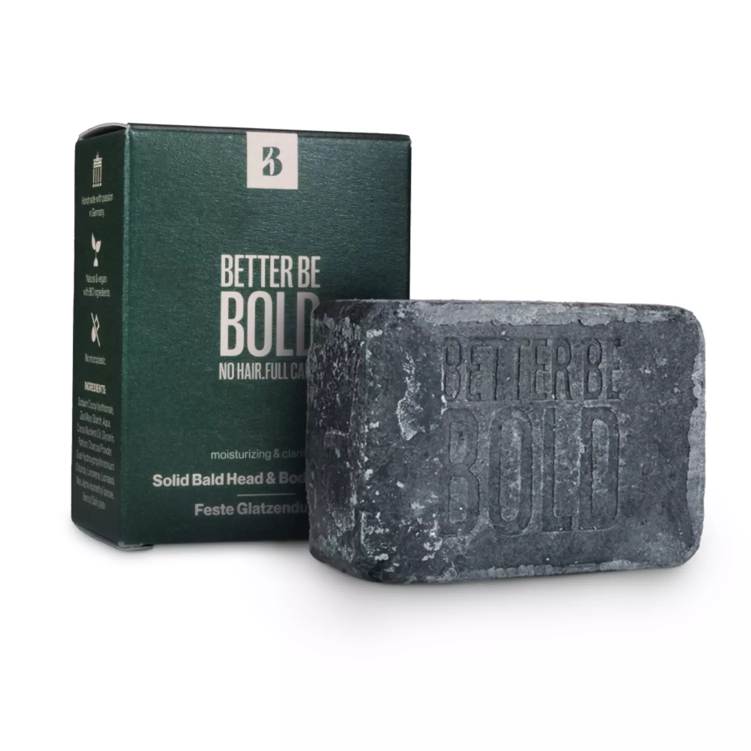 Твёрдый шампунь для бритой головы и тела Better Be Bold Solid Bald Head & Body Wash Bar, 100 г