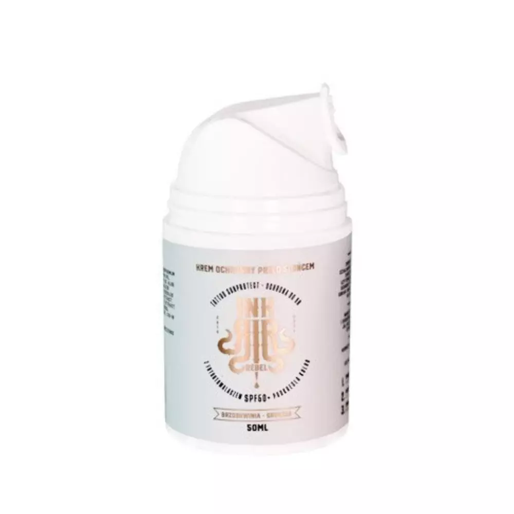 Krem ochronny do tatuażu SPF50+ brzoskwinia-gruszka - InkRebel - 50ml
