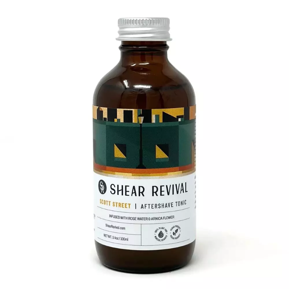 Тоник после бритья Shear Revival Scott Street Aftershave Tonic с ароматом апельсина и дубового мха, 100 мл