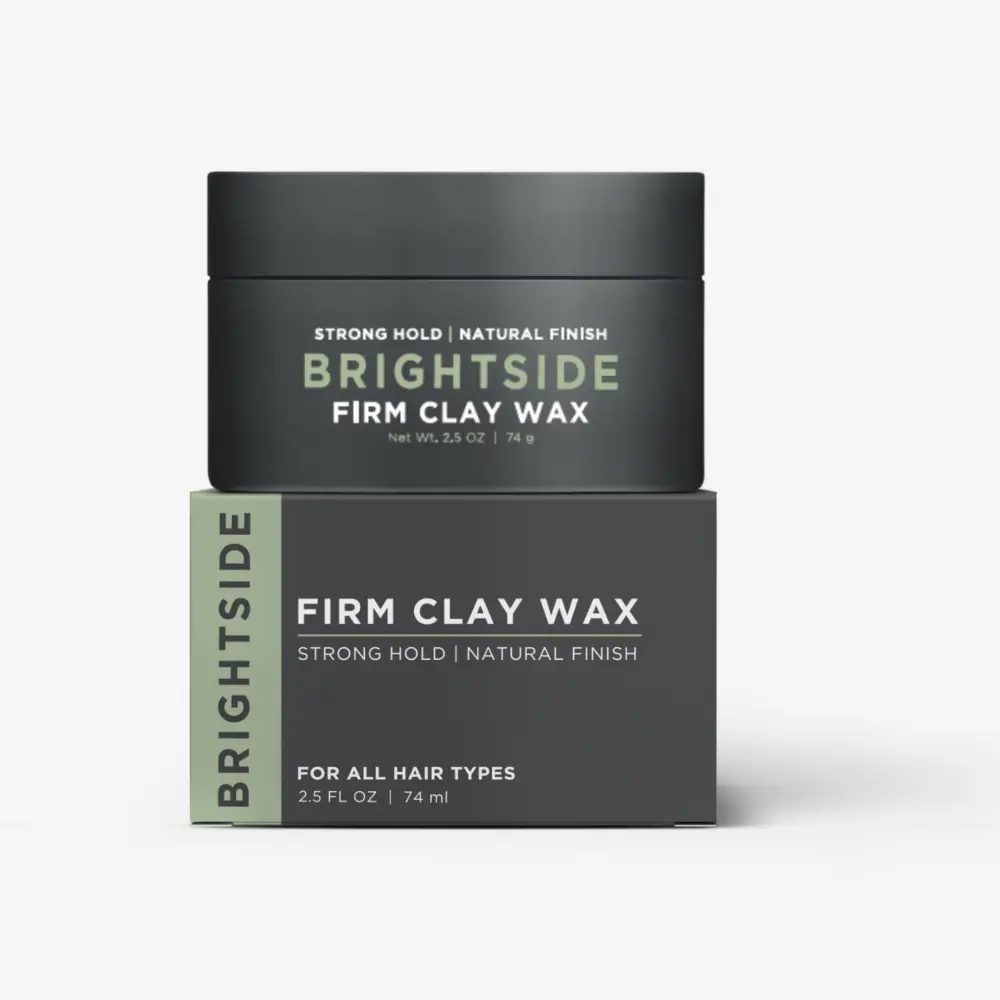 Глина-воск для волос Brightside Firm Clay Wax очень сильной фиксации, полуматовый эффект, 74 мл