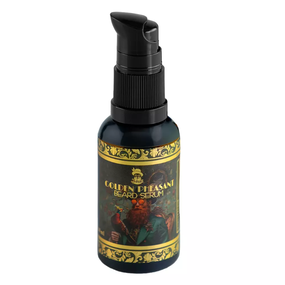 Сыворотка для бороды Jobski Cosmetics Golden Pheasant, укрепляющая, кожано-древесный аромат, 30 мл