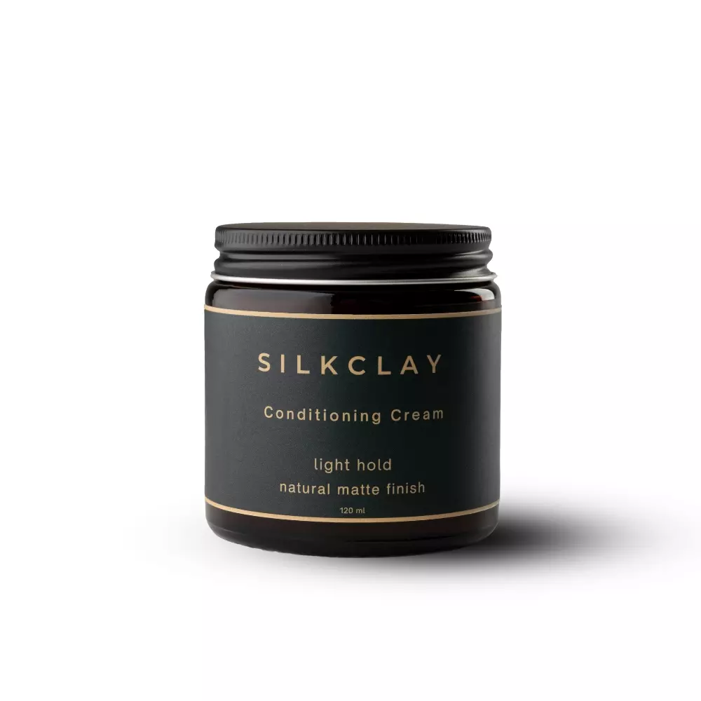 Помада для волос Silkclay Conditioning Cream кремовая, лёгкой или средней фиксации, 120 мл