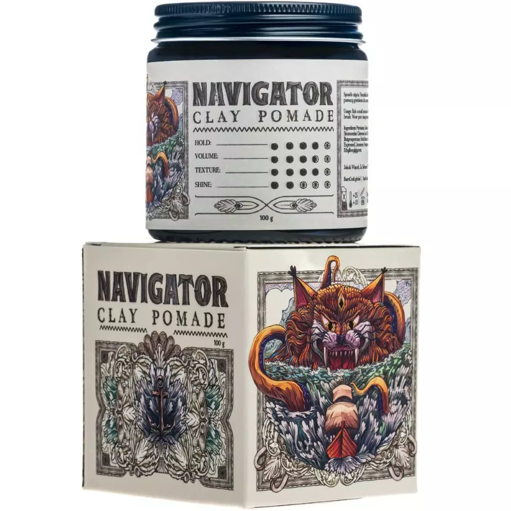 Глина-помада для волос RareCraft Navigator Oil Based Clay Pomade, аромат шоколада с апельсином, 100 мл