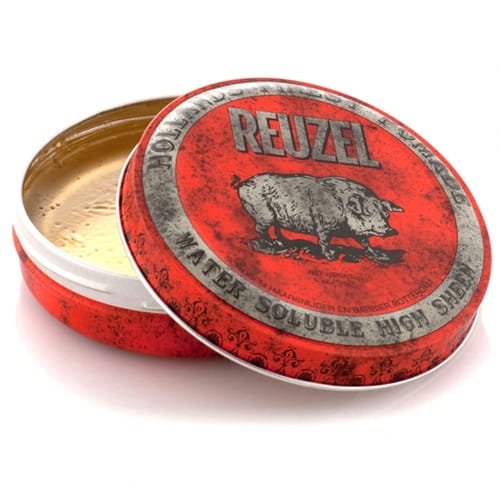Помада для волос Reuzel Red Water Soluble High Sheen на водной основе, с сильным блеском, 113 г / 340 г