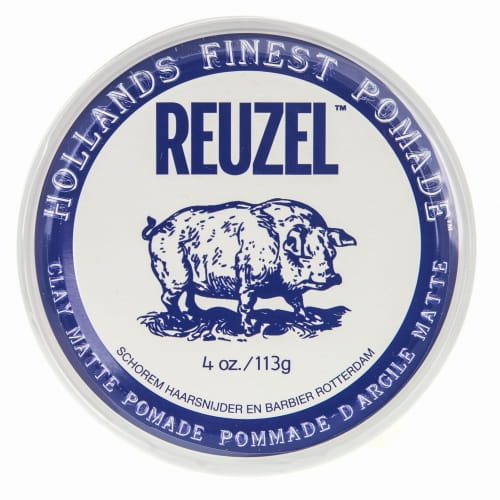 Глина для волос Reuzel Clay Matte Pomade на водной основе, матовый эффект, очень сильной фиксации, 113 г / 340 г