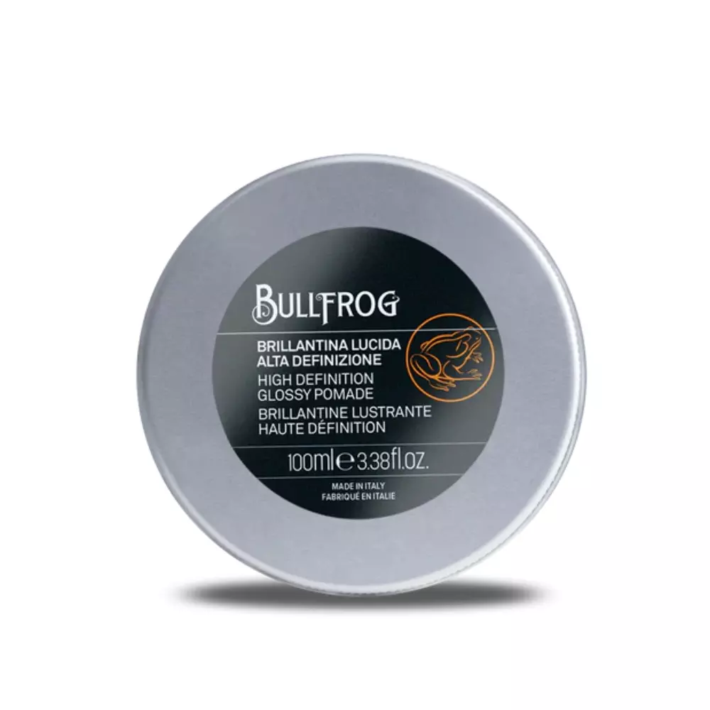 Помада для волос Bullfrog High Definition Glossy Pomade, сильной фиксации, глянцевый финиш, 100 мл