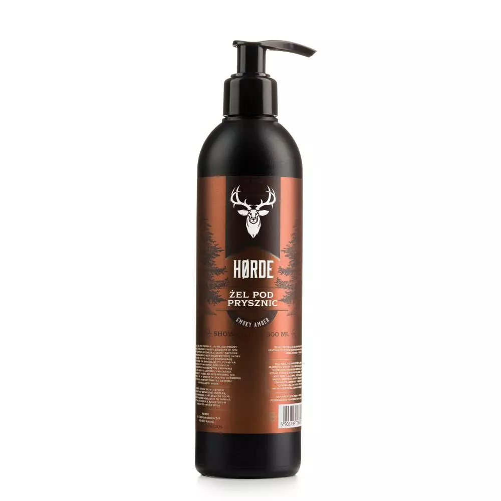 Гель для душа Horde Smoky Amber, янтарь и ваниль, очищающий, 300 мл