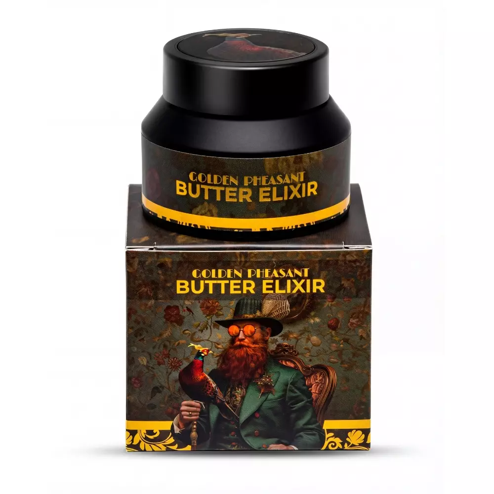 Бальзам для бороды, кожи и татуировок Jobski Cosmetics Golden Pheasant Butter Elixir, древесно-пряный аромат, 50 мл