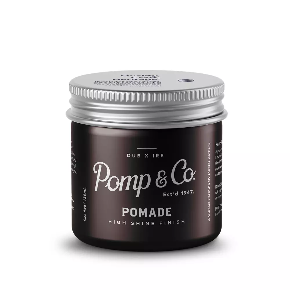Помада для волос Pomp & Co. High Shine Finish Pomade, сильный блеск, 120 мл