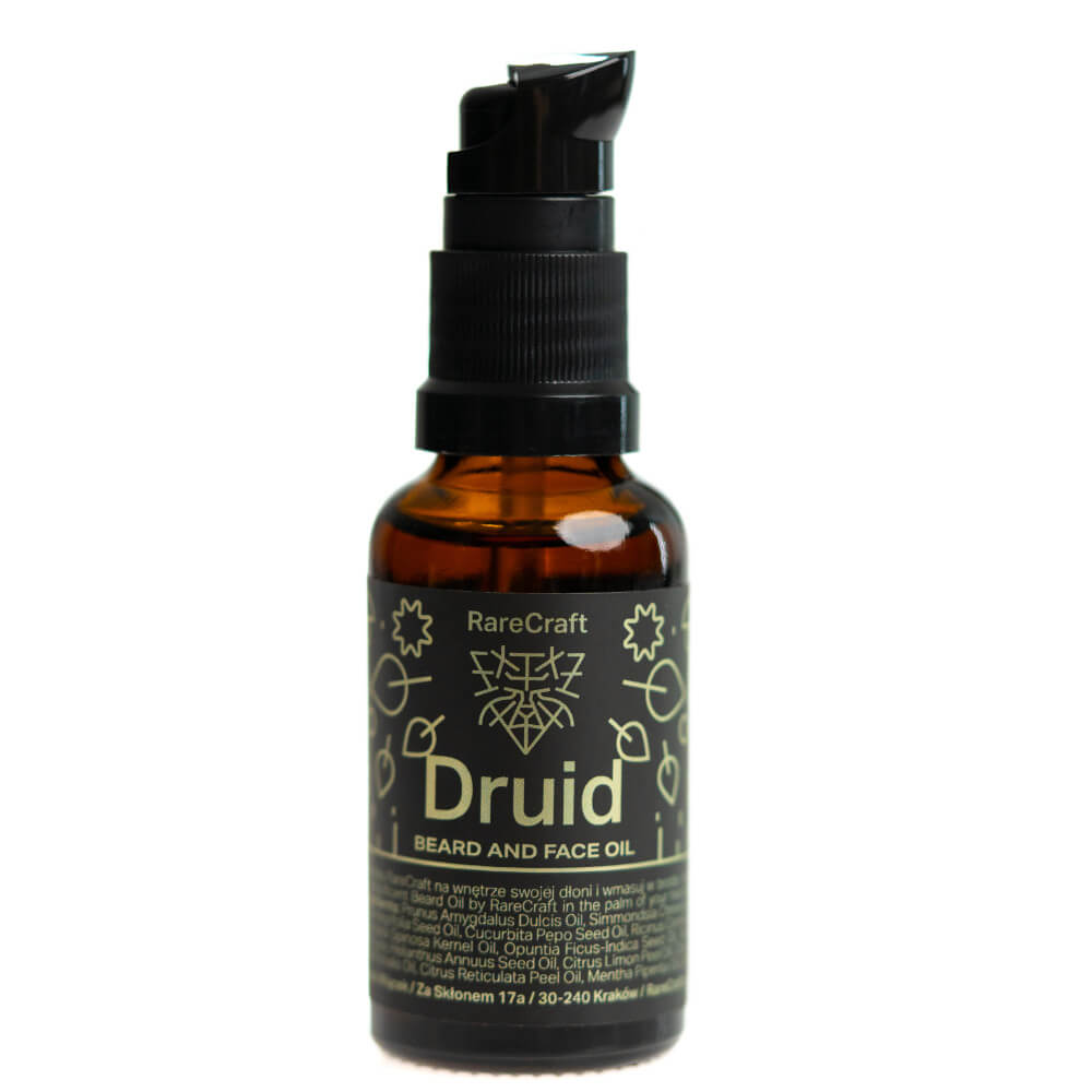 Масло для бороды RareCraft Druidzki, цитрусово-травяной аромат, 30 мл