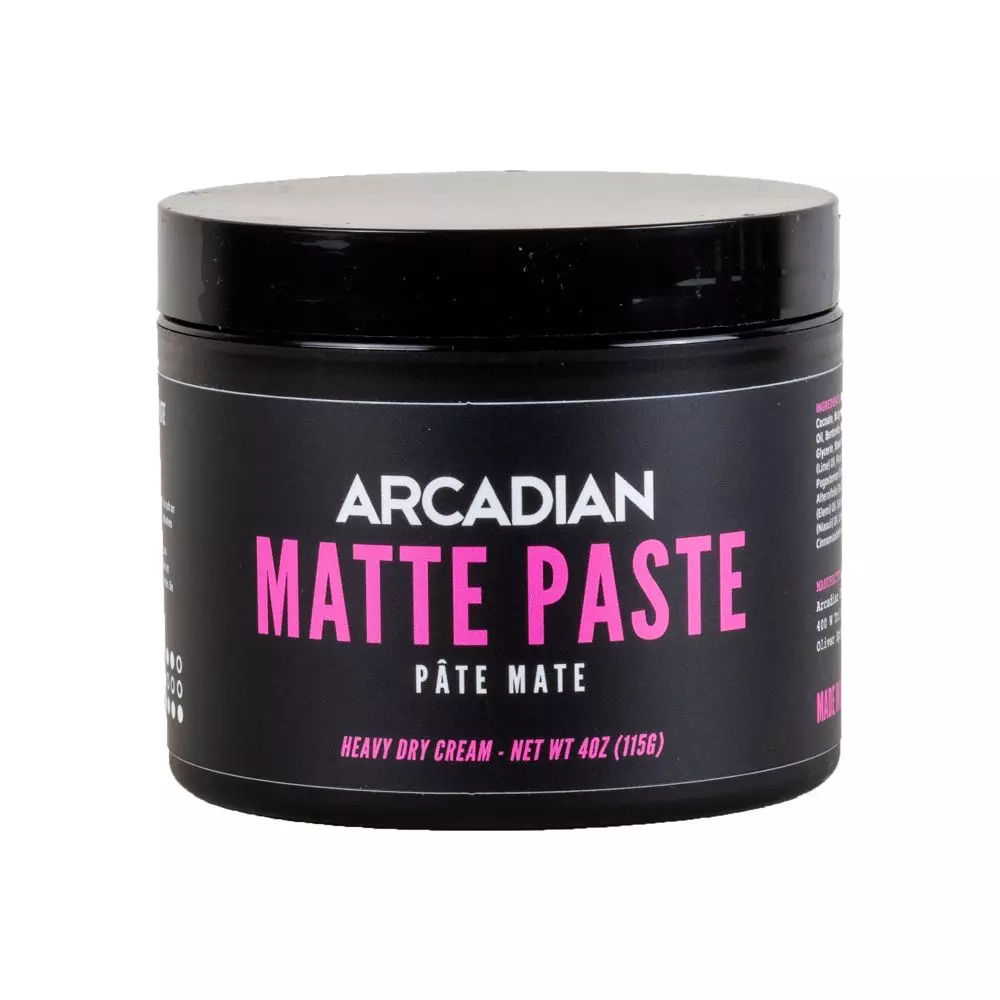 Паста для волос Arcadian Matte Hair Paste, матовый эффект, сильной фиксации, 115 г